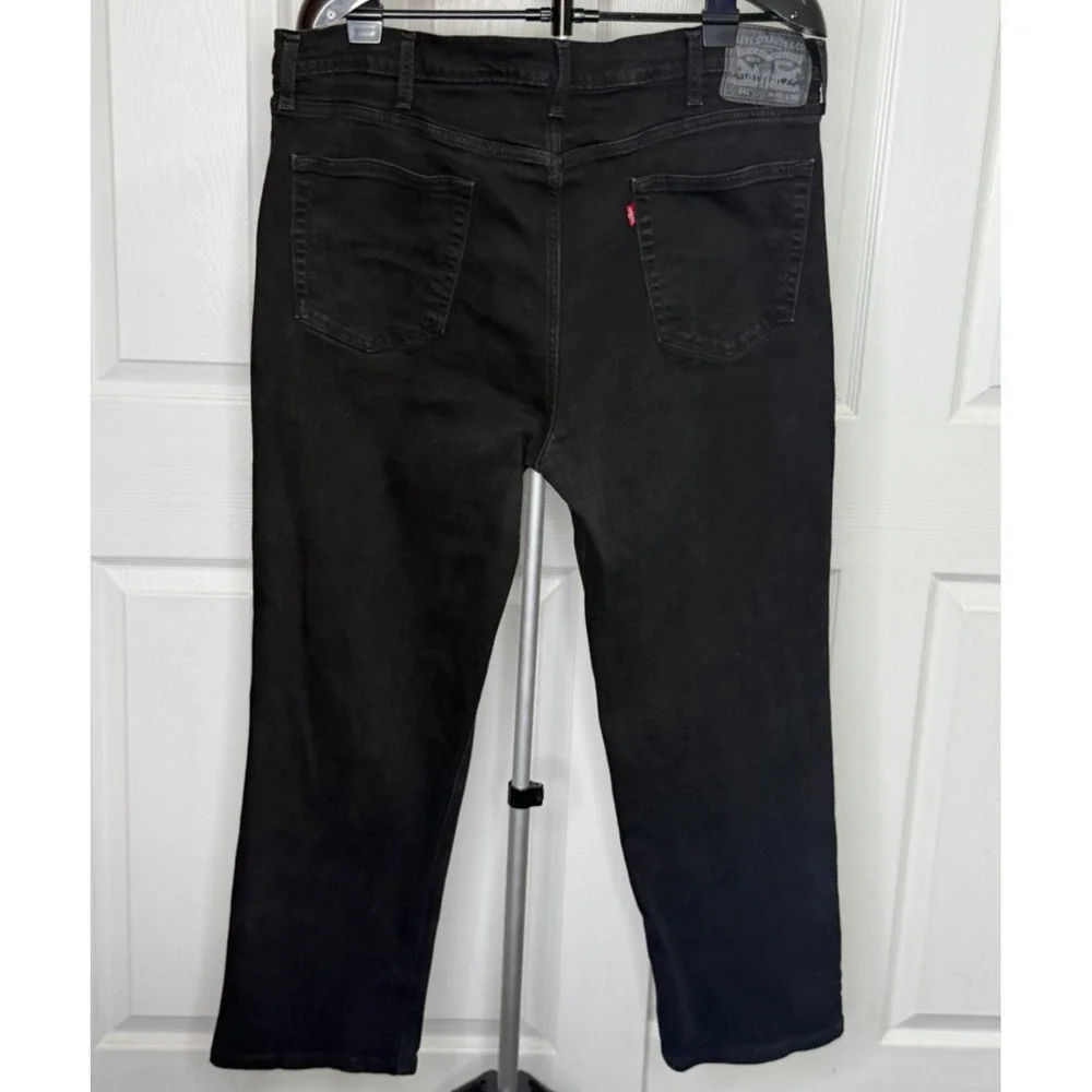 Levi's 541 Athletic Taper Jeans Mens 40x30 Black Stretch 18181-0422 WaterLess